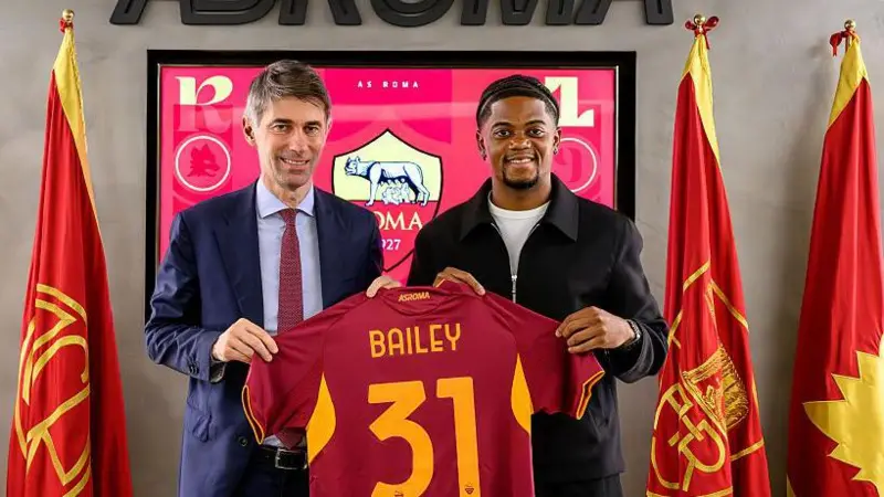 Leon Bailey Joins AS Roma on Loan from Aston Villa